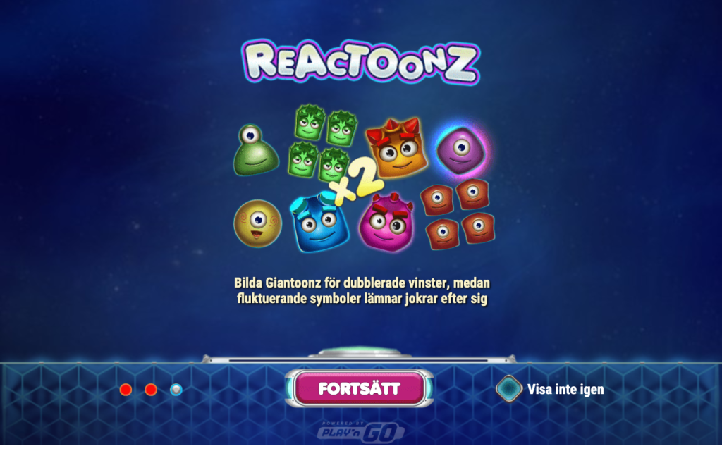 Reactoonz skärmbild